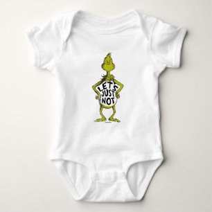 Snarky Grinch   Funny Let's Just Not Quote Baby Bodysuit