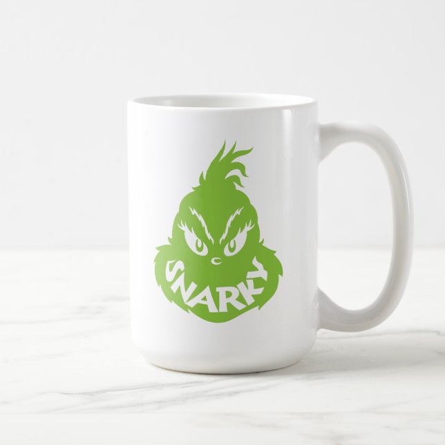 Snarky Grinch | Grinch Face Coffee Mug (Right)