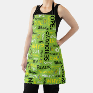 Snarky Grinch   Grinch Snarky Phrase Pattern Apron