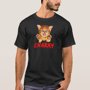 Snarky Hissing Cat Beware T-Shirt