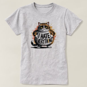 Snarky Humour Unisex T-Shirt "I HATE EVERYTHING"