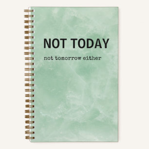 Snarky Journal Not Today