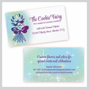 Snarky kitchen fairy magic wand cooking baking ... business card