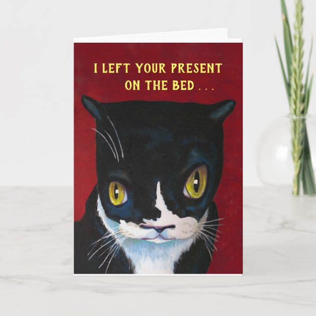 Snarky Kitty Birthday Card (Front)