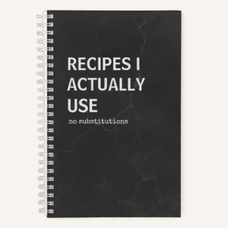 Snarky Recipe Book | Kitchen Notebook