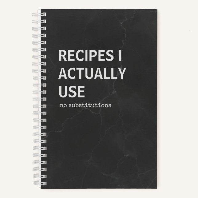 Snarky Recipe Book | Kitchen Notebook (Front)