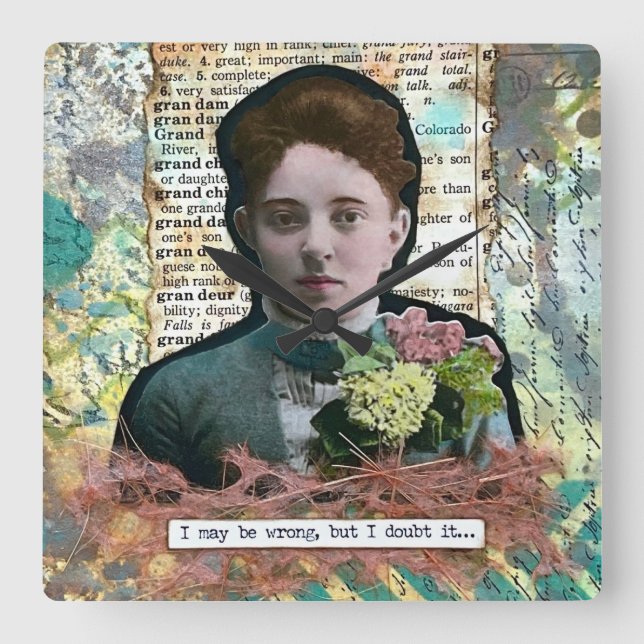 Snarky Square Wall Clock (Front)