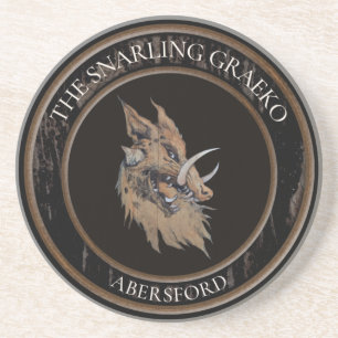 Snarling Graeko Sandstone Coaster