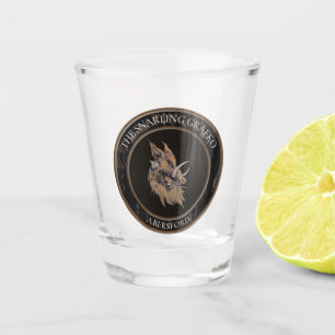 Snarling Graeko Shot Glass