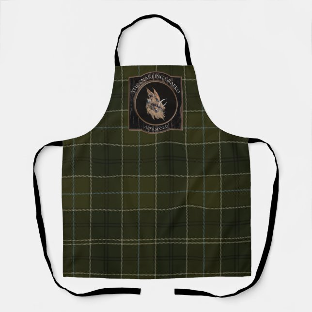 Snarling Graeko Tartan Bar Apron (Front)