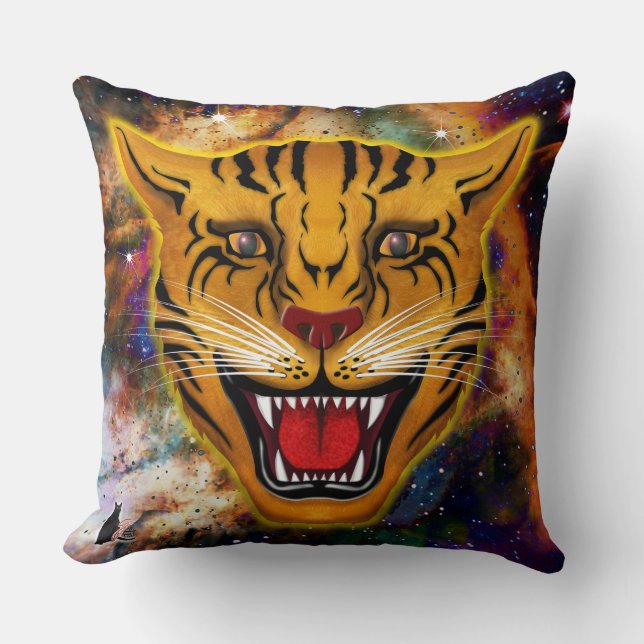 Snarling Tiger Nebula Cushion (Front)