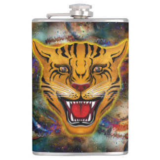 Snarling Tiger Nebula Hip Flask