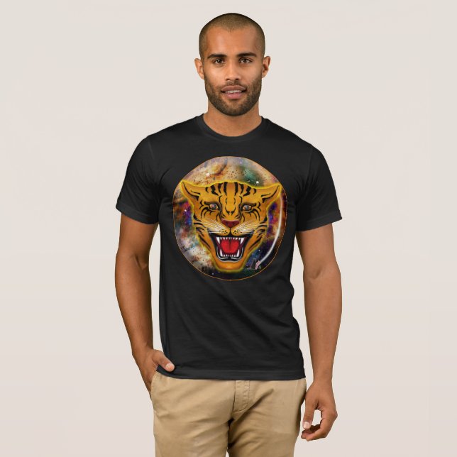 Snarling Tiger Nebula T-Shirt (Front Full)
