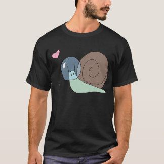 Snastronaut (Snail Astronaut) With Heart T-Shirt