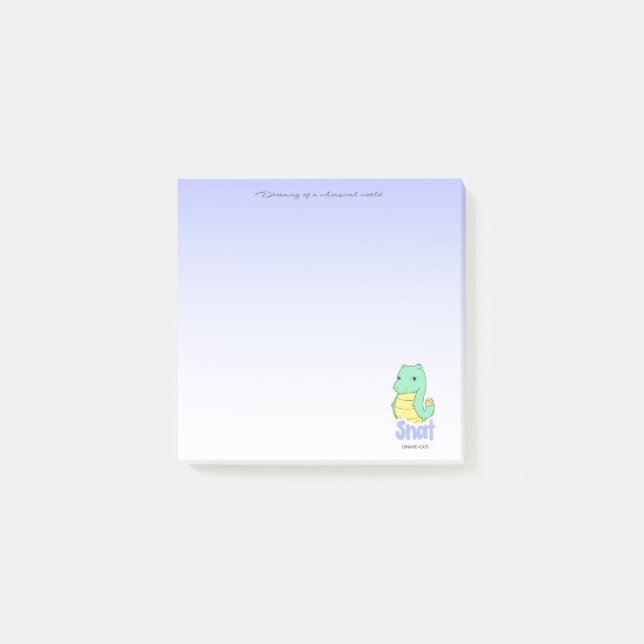 Snat (Snake + Cat) Post-it Notes (Front)