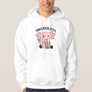 Snaxolotl Axolotl Bubble Tea Lovers Sweet Animals Hoodie