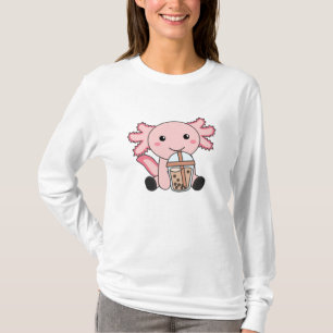 Snaxolotl Axolotl Bubble Tea Lovers Sweet Animals T-Shirt