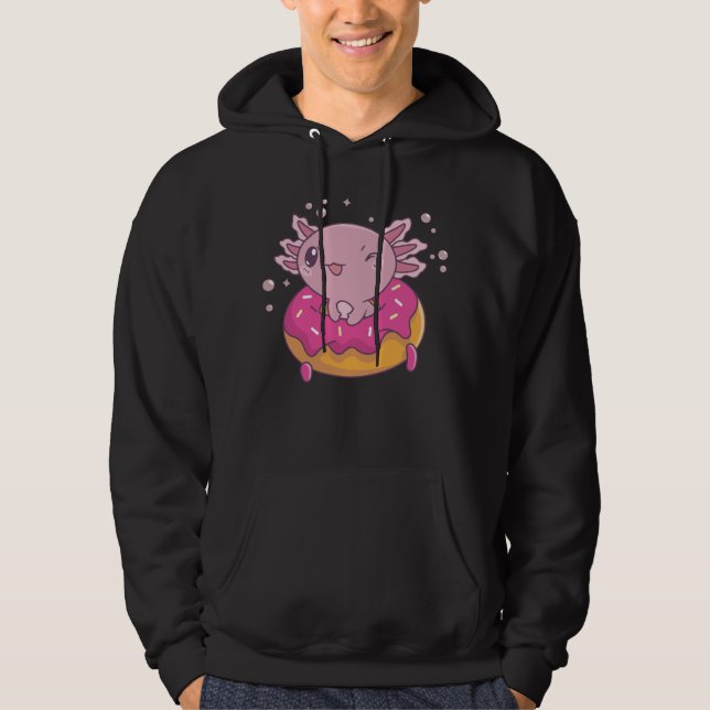 Snaxolotl Axolotl Doughnut Lovers Sweet Animals Hoodie (Front)