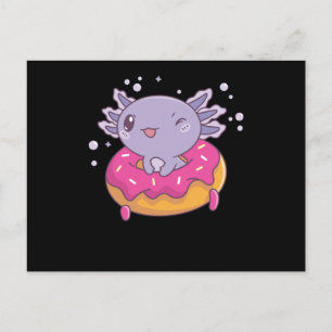 Snaxolotl Axolotl Doughnut Lovers Sweet Animals Postcard