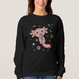 Snaxolotl Axolotl Lover Cute Animals Candy Sweatshirt