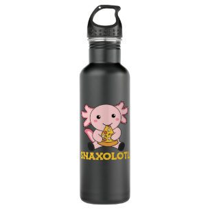 Snaxolotl Axolotl Lover Cute Animals Pizza 710 Ml Water Bottle