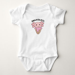Snaxolotl Axolotl Lovers Sweet Animals Ice Cream Baby Bodysuit
