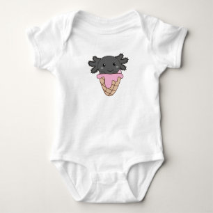 Snaxolotl Axolotl Lovers Sweet Animals Ice Cream Baby Bodysuit