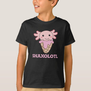 Snaxolotl Axolotl Lovers Sweet Animals Ice Cream T-Shirt
