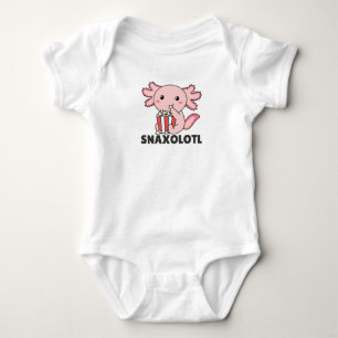 Snaxolotl Axolotl Lovers Sweet Animals Popcorn Baby Bodysuit