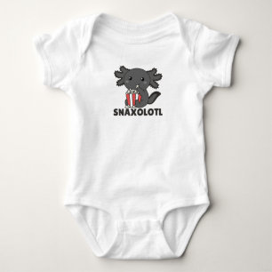 Snaxolotl Axolotl Lovers Sweet Animals Popcorn Baby Bodysuit