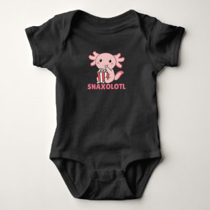 Snaxolotl Axolotl Lovers Sweet Animals Popcorn Baby Bodysuit