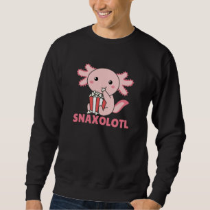 Snaxolotl Axolotl Lovers Sweet Animals Popcorn Sweatshirt