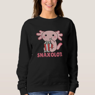 Snaxolotl Axolotl Lovers Sweet Animals Popcorn Sweatshirt