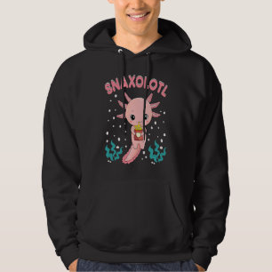 Snaxolotl Cute Axolotl French Fries Food  Animal   Hoodie