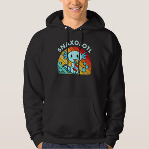 Snaxolotl Kids Youth Salamander Lizard Cute Axolo Hoodie