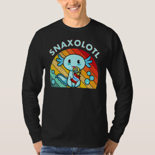 Snaxolotl Kids Youth Salamander Lizard Cute Axolo T-Shirt