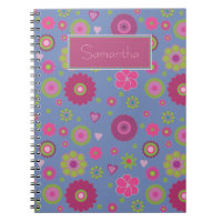 Snazzy Hippy Flower Pattern Personalised
