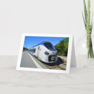 SNCF local train Holiday Card