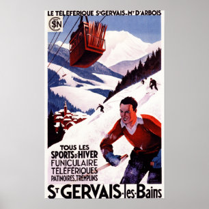 SNCF Railway Cable Car Promo Poster