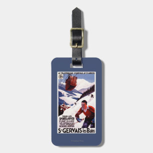SNCF Railway Cable Car Promo Poster Luggage Tag