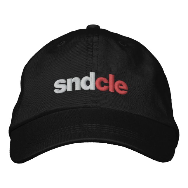 SND Cle hat, black Embroidered Hat (Front)