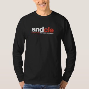 SNDCle long-sleeve, designer black T-Shirt