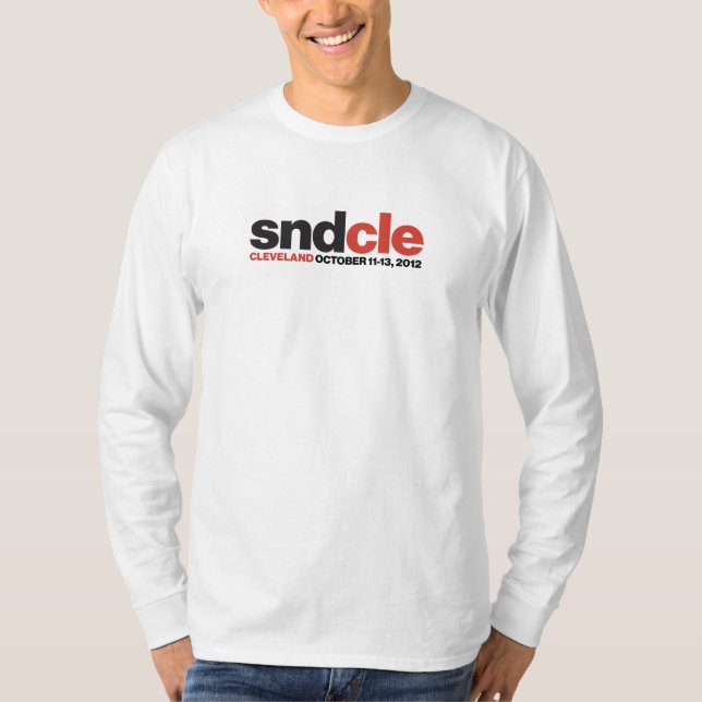 SNDCle long-sleeve, white T-Shirt (Front)