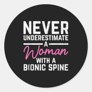Sne Surgery Art For Women Snal Fusion After Back S Classic Round Sticker