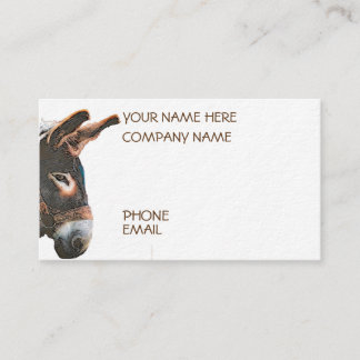 Sneak Peek - Donkey Business Card