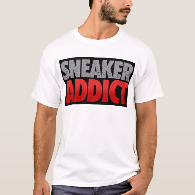Sneaker Addict Speckled Black T-Shirt (Front)