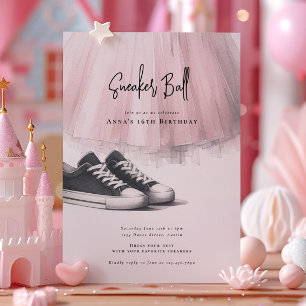 Sneaker Ball Birthday Invitation
