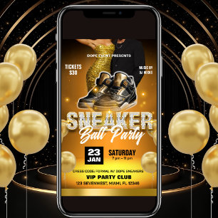 Sneaker Ball Party Flyer Invitation