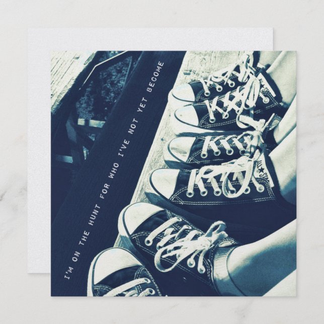 SNEAKER BLUES 5.25 x 5.25 card (Front/Back)