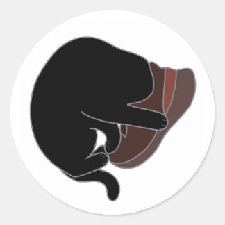 Sneaker Head Classic Round Sticker